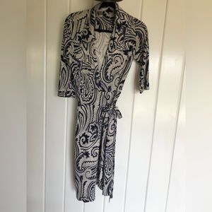 Vintage Diane Von Furstenberg silk wrap dress